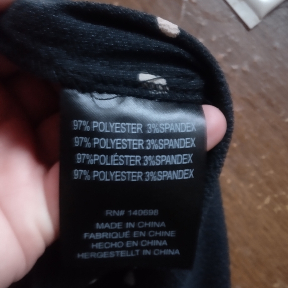 Black Wide Leg Pants With Off White Polkadots Lightweight Pants Small By Tavik - Picture 3 of 4